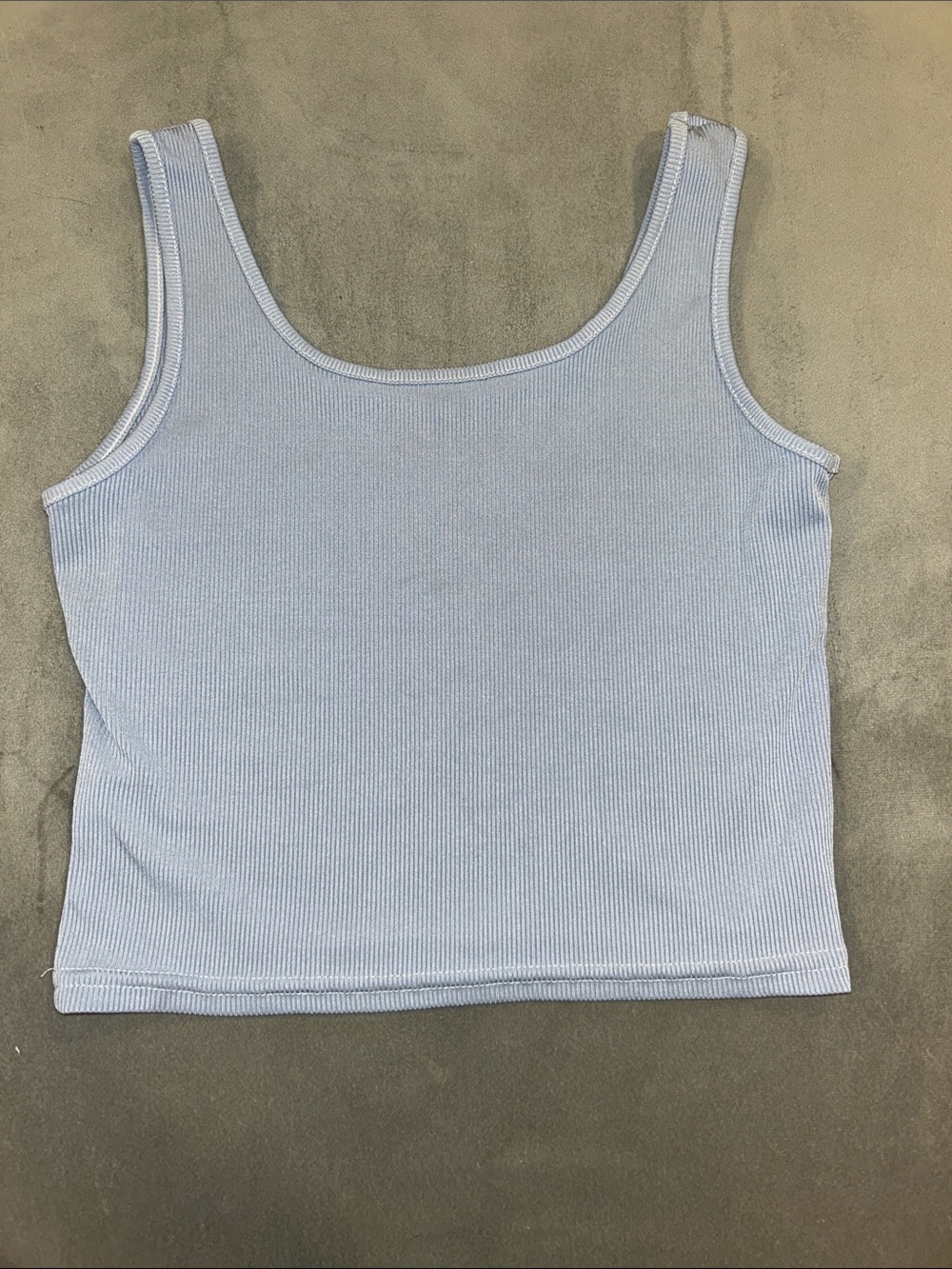 Classic Ribbed Tank Top - Light Blue